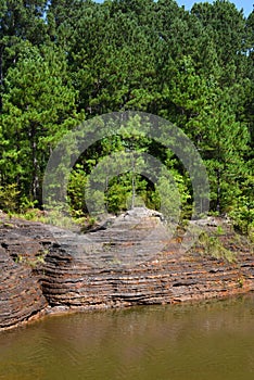 Rock Layers at Arkansas Grand Canyon