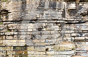 Rock layers in cliffs