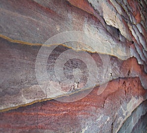 Rock layers - colorful formations of desert rocks