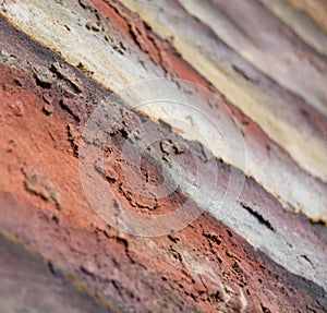 Rock layers - colorful formations of desert rocks