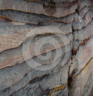 Rock layers - colorful formations of desert rocks