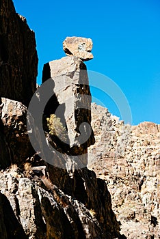 Rock that looks like a body and head