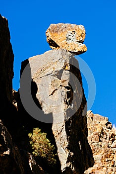 Rock that looks like a body and head