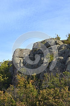 The rock looks like a turtle`s head. Aktovo