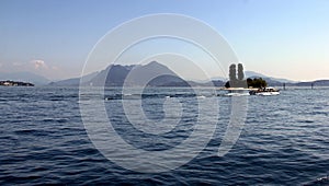 Rock of Malghera, between Isola Bella and Isola dei Pescatori, Borromean Islands, Lago Maggiore