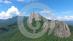 Rock mass. Aerial view