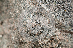Rock material from a granite monument
