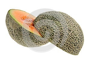 Rock Melon Cut in Half