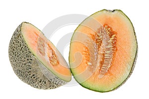 Rock Melon in Halves