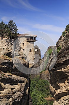 Rock monasteries Meteora, Greece photo