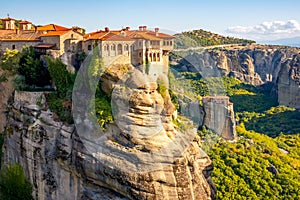 Rock Monasteries on a Sunny Day