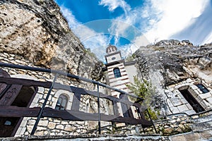 Rock monastery `St. Dimitar Basarbovski` in Basarbovo, Bulgaria