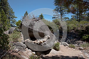 Rock-monster of Lake Tahoe`s Rubicon Trail photo