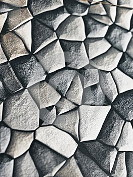 rock motif floor tiles