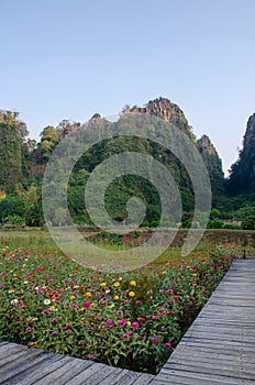 Rock mountain at Ban Mung, Thailand