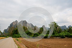 Rock mountain at Ban Mung, Thailand