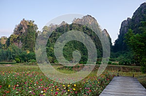 Rock mountain at Ban Mung, Thailand