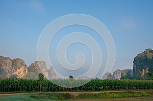 Rock mountain at Ban Mung, Thailand