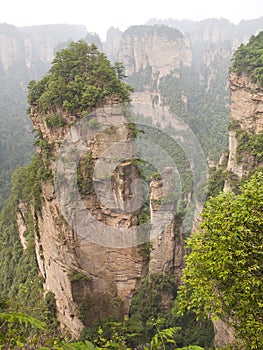 Rock mountain in Zhangjiajie, China