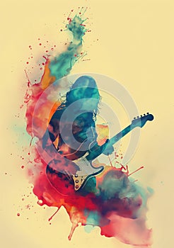 Rock music background. Rock poster. Background for music festival or concert poster or flyer, design template