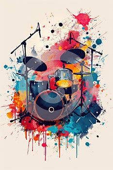 Rock music background. Rock poster. Background for music festival or concert poster or flyer, design template