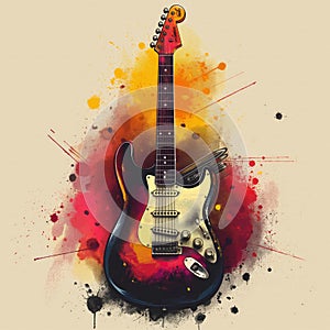 Rock music background. Rock poster. Background for music festival or concert poster or flyer, design template
