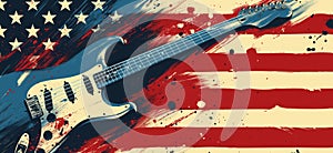 Rock music background. Rock poster. Background for music festival or concert poster or flyer, design template