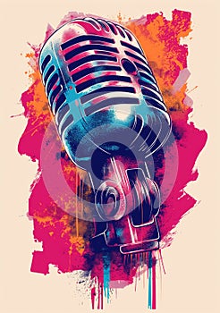 Rock music background. Rock poster. Background for music festival or concert poster or flyer, design template