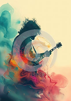 Rock music background. Rock poster. Background for music festival or concert poster or flyer, design template