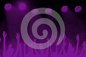 Rock Music Festival Concert Background, Purple, Violet