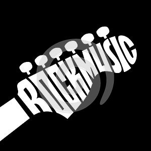 Rock Music lettering