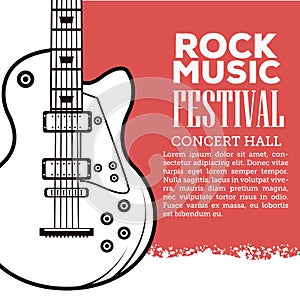 Rock musica festival flyer photo