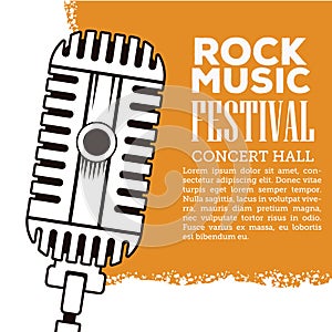 Rock musica festival flyer photo