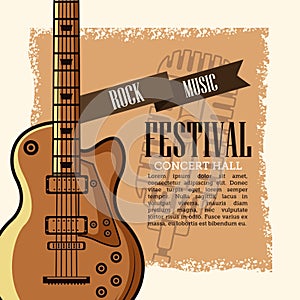 Rock musica festival flyer photo