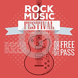 Rock musica festival flyer photo