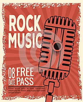 Rock musica festival flyer photo