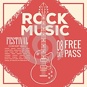 Rock musica festival flyer photo