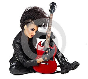 Rock musician woman