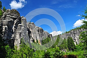 Rock nature scenery, Czech geology