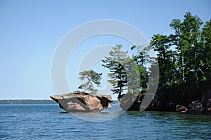Rock Off Basswood Island of the Apostle Islands photo
