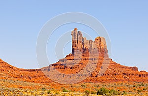 Rock Outcropping In Monument Valley, Utah