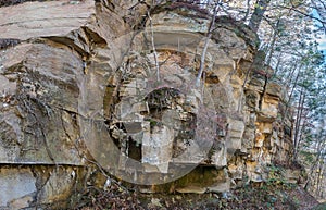 Rock Outcroppings Along The Natchez Trace Parkway.
