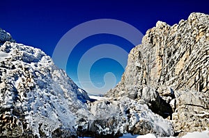 Rock Outcrops of Dachstein Glacier, Austria