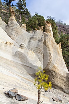 Rock Paisaje Lunar on Canary Island Tenerife photo