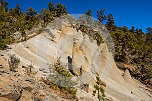 Rock Paisaje Lunar famous moon landscape on Canary Island Tenerife. photo