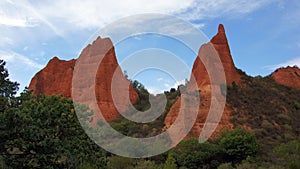 Rock peaks in Las Medulas