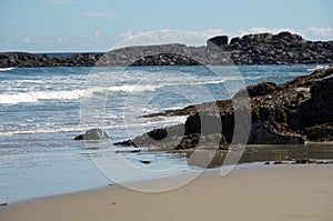 Rock peninsula atlantic ocean ogunquit maine