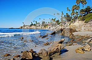 Rock Pile Beach below Heisler Park, Laguna Beach, California