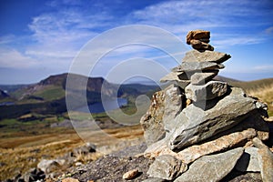 Rock pile from mount snowden