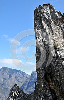 A rock pinnacle formation of note